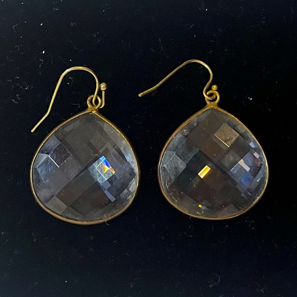 Anthropologie Crystal Teardrop Earrings! - Picture 1 of 2